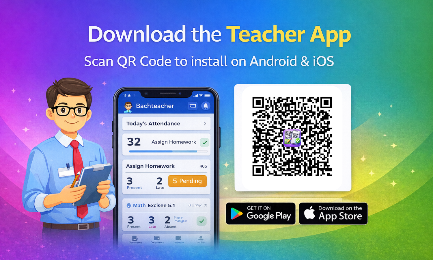 Teacher App Demo Banner
