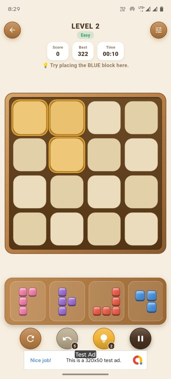 BlockFit | Wood Block Puzzle Flutter Game App